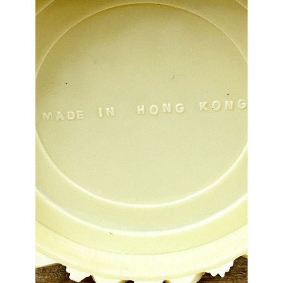 Vtg Hors D'oeuvres Cocktail Forks w/ Ornate Lattice Rose Celluloid Container - Picture 6 of 8